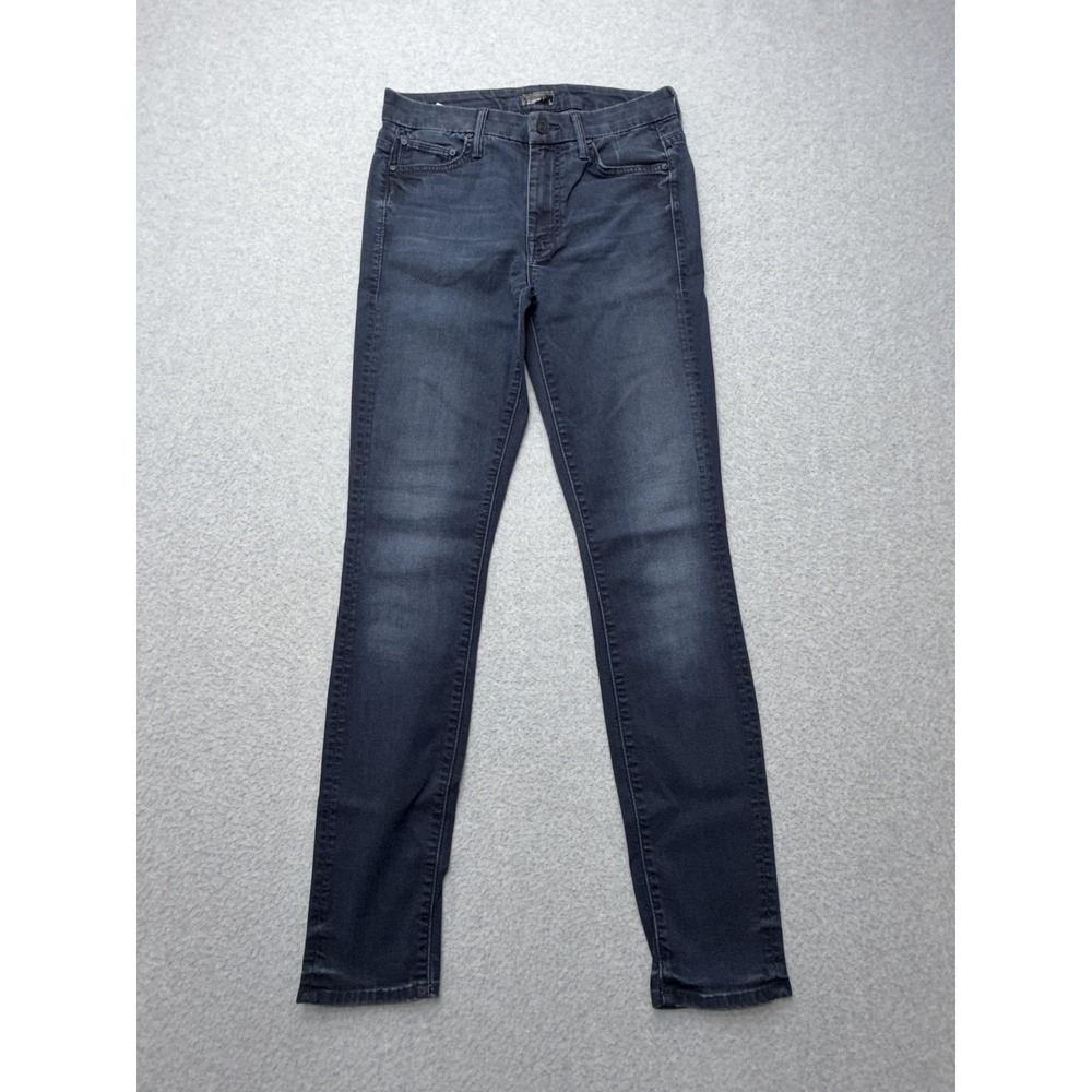 Mother Jeans Womens 26 Blue High Waisted Looker Skinny A Kiss In The Dark Denim